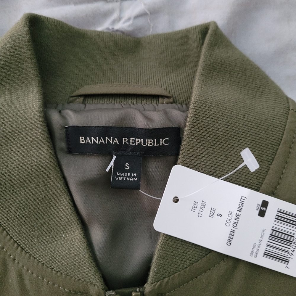 Banana Republic Warm Green Bomber Jacket